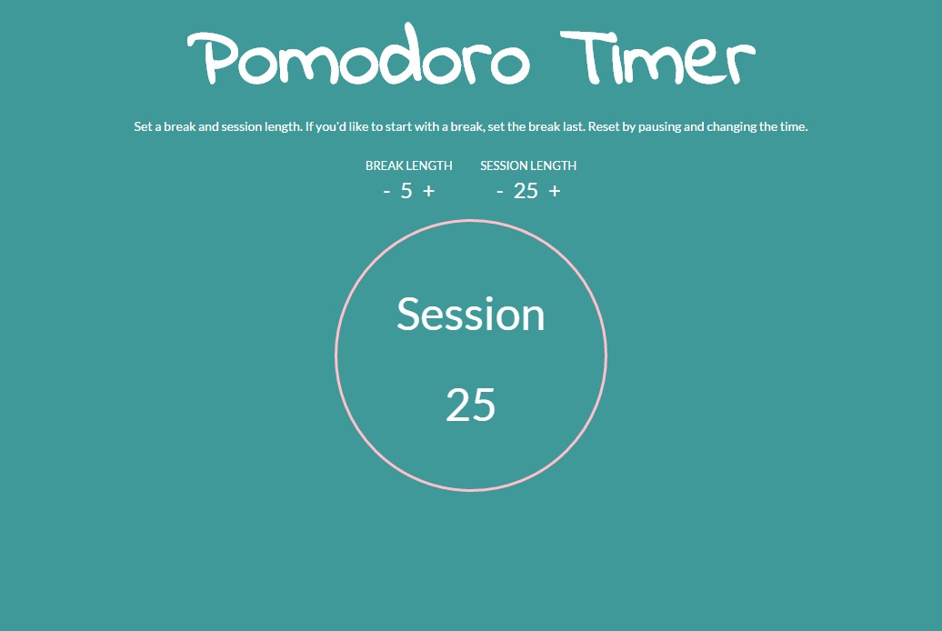 A pomodoro timer used to help motivate you to work.